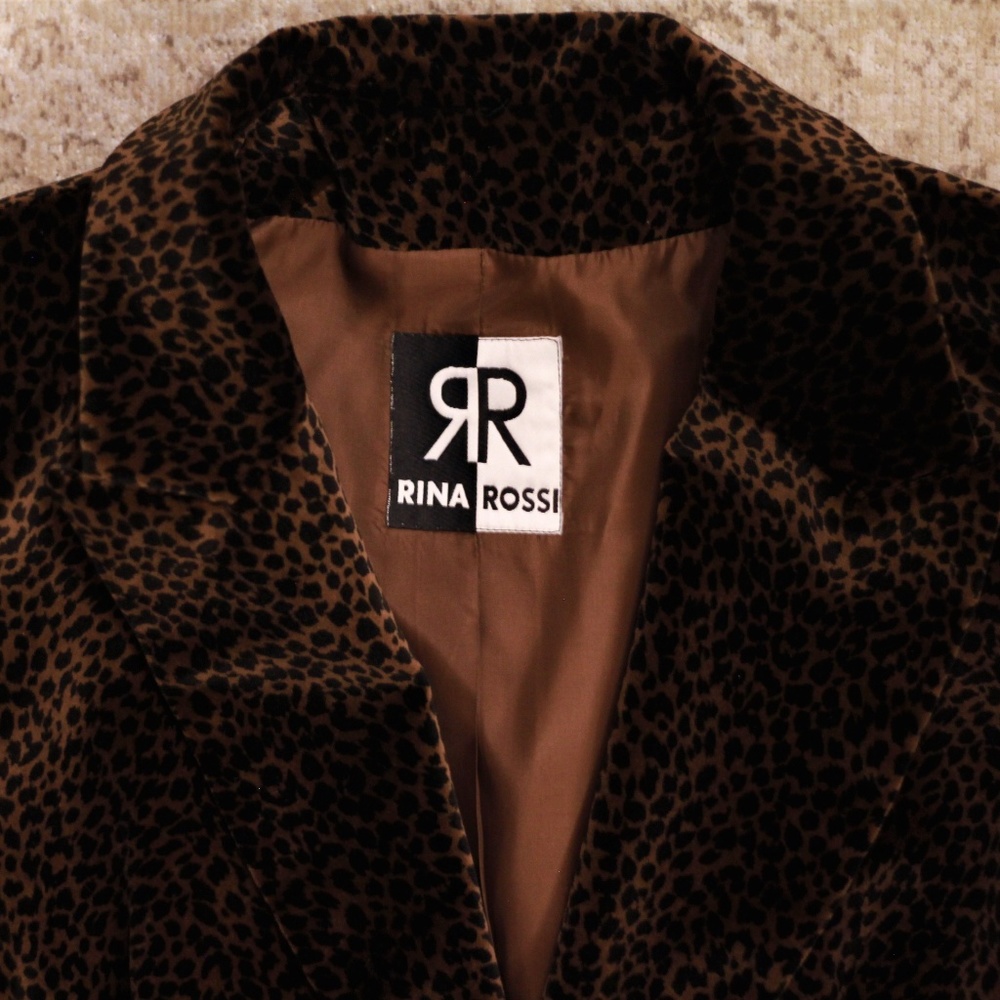 Rina Rossi Vintage Cheetah Print Blazer